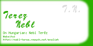 terez nebl business card